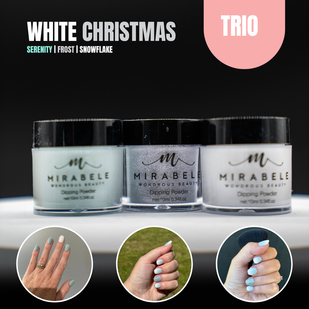 White Christmas Dip Trio