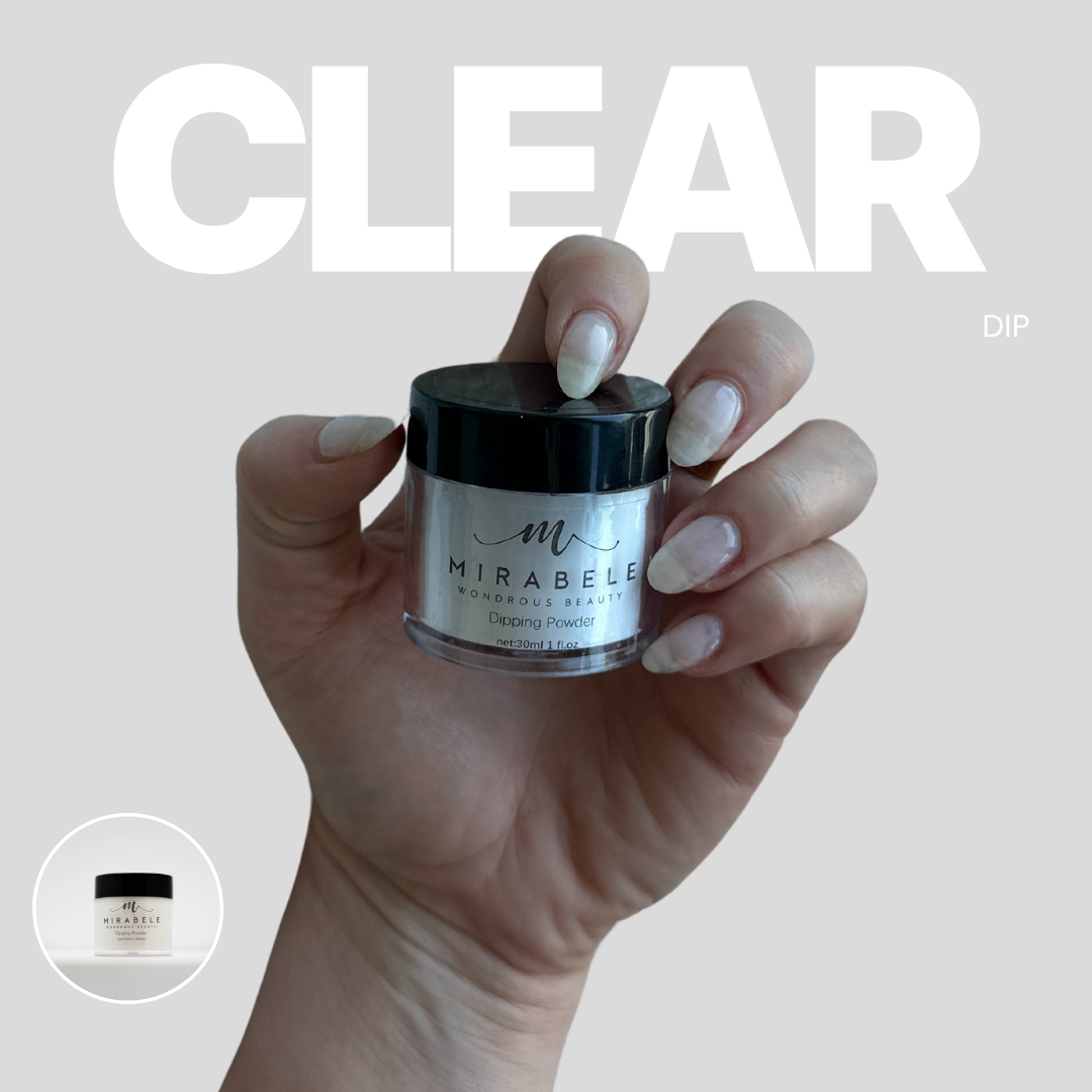 Clear Powder Tips Clear Dip Powder - Strengthen Your Nails | Longer Lasting Manicure ...